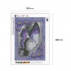 Purple Butterfly - Full Round Diamond Painting