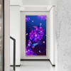 Purple Flower Butterfly-Full Round Diamond Painting