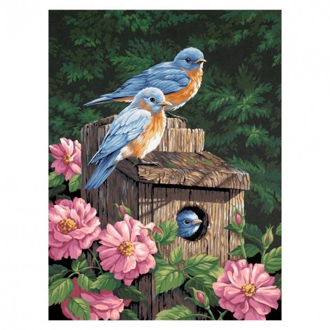 Beautiful Scenery of Flowers - Full Round Diamond Painting