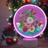 DIY Led Diamond Painting Neon Light Butterfly Flower Mosaic Embroidery Lamp