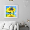 Sunflower Butterfly- Full Round Diamond Painting