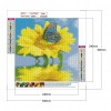 Sunflower Butterfly- Full Round Diamond Painting