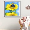 Sunflower Butterfly- Full Round Diamond Painting
