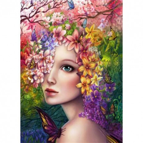 Flowers Beauty - Full Round Diamond Painting
