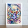 Flower Butterfly - Full Square Diamond Painting