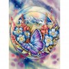 Flower Butterfly - Full Square Diamond Painting