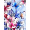 Abstract Flower - Crystal Rhinestone Diamond Painting