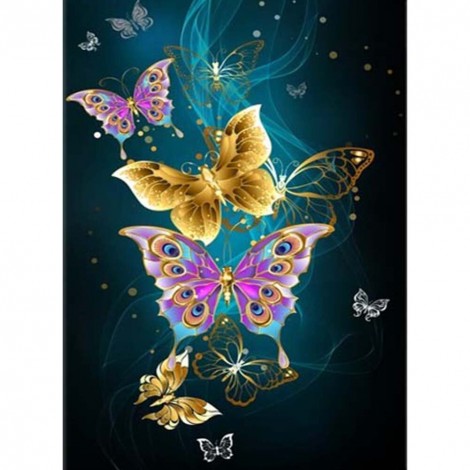 Butterfly- Full Round Diamond Painting