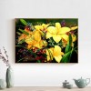 Yellow Lily Flower - Full Round Diamond Painting