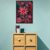 Red Fantasy Flowers - Full Round Diamond Painting