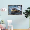 Moon Train - Full Round Diamond Painting