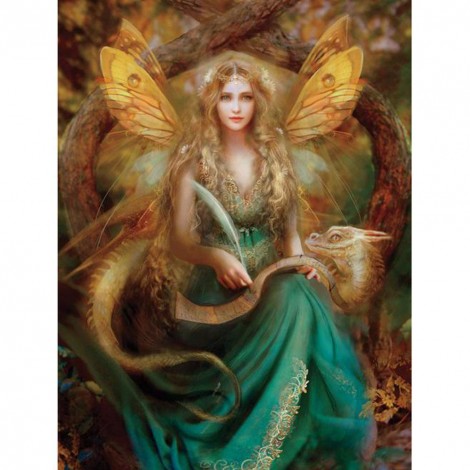 Butterfly Fairy Beauty - Full Round Diamond Painting