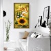 Flower & Butterfly - Full Round Diamond Painting