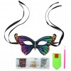 Special Shaped Rhinestone DIY Diamond Painting Colorful butterfly Masquerade Party Mask
