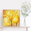 Golden Flower - Full Round Diamond Painting