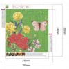 Flower Butterfly - Full Round Diamond Painting