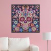 Flower Skull - Crystal Rhinestone Diamond Painting