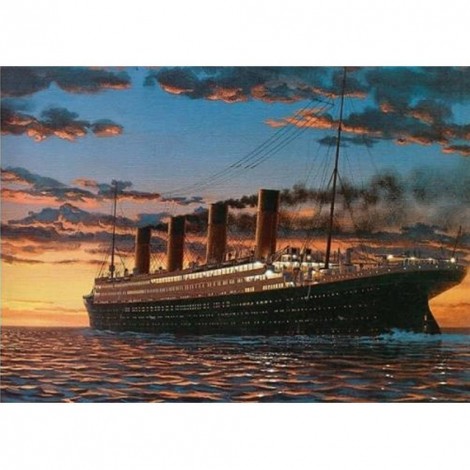 Sea Steamer - Full Round Diamond Painting