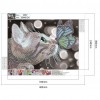 Butterfly Cat- Partial Round Diamond Painting
