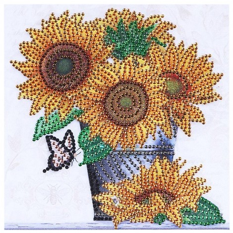 Sunflower - Crystal Rhinestone Diamond Painting