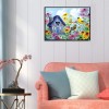 Bird Flower House - Full Round Diamond Painting