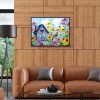 Bird Flower House - Full Round Diamond Painting