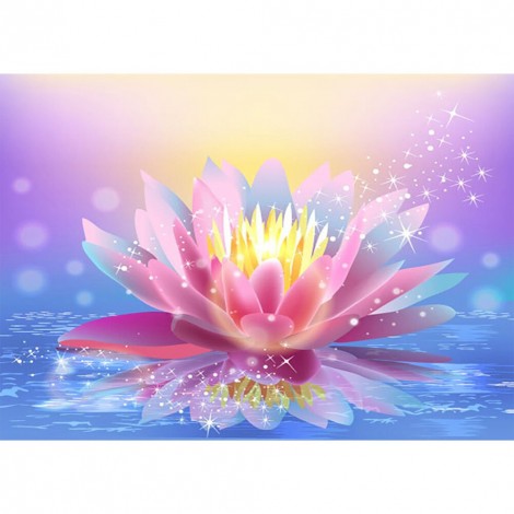 Lotus Flower - Full Round Diamond Painting