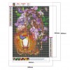 Flowers on Lantern -  Full Round Diamond Painting