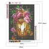 Flowers on Lantern - Full Round Diamond Painting