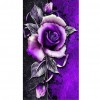 Purple Flowers-Full Round Diamond Painting