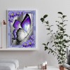 Purple Butterfly- Full Round Diamond Painting