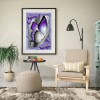 Purple Butterfly- Full Round Diamond Painting