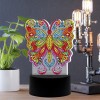 DIY Diamond Painting LED Light Butterfly  Special Shaped Embroidery Lamps