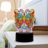 DIY Diamond Painting LED Light Butterfly  Special Shaped Embroidery Lamps