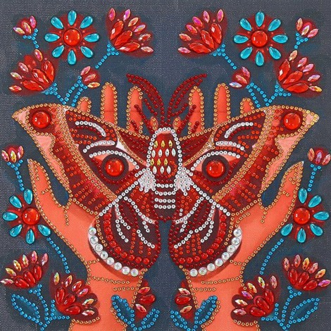 Butterfly -Partial Round Diamond Painting