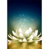 White Pond Lily- Full Round Diamond Painting