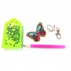 6pcs DIY Butterfly Full Drill Special Shaped Diamond Painting Keychain Gift