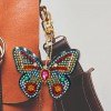 6pcs DIY Butterfly Full Drill Special Shaped Diamond Painting Keychain Gift
