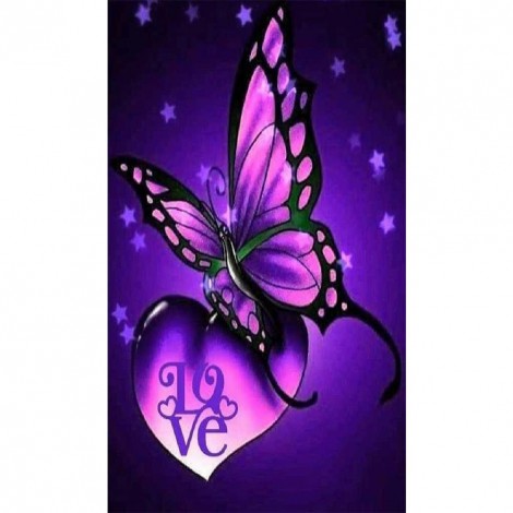 Butterfly - Full Round Diamond Painting(30*48cm)