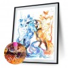 Ice Fire Butterfly Fox - Full Round Diamond Painting