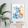Ice Fire Butterfly Fox - Full Round Diamond Painting