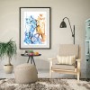 Ice Fire Butterfly Fox - Full Round Diamond Painting