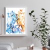 Ice Fire Butterfly Fox - Full Round Diamond Painting