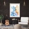 Ice Fire Butterfly Fox - Full Round Diamond Painting