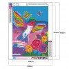 Flowers Bird  - Full Round Diamond Painting