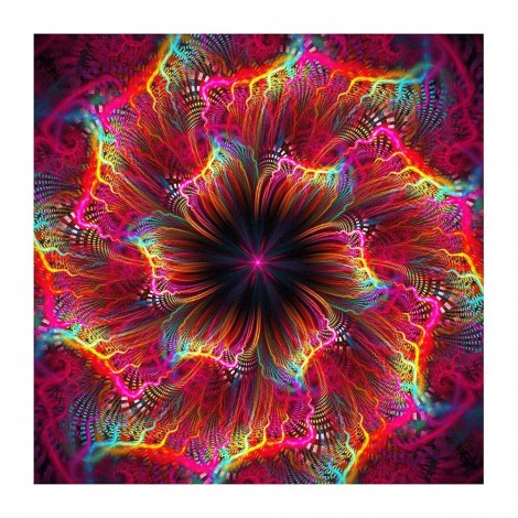Blooming Flowers - Full Round Diamond Painting