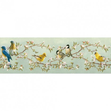 Birds - Full Round Diamond Painting(80*30cm)