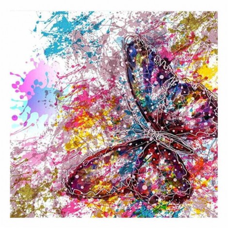 Butterfly - Full Round Diamond Painting(30*30CM)