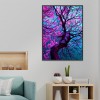 Purple Flower Tree - Full Round Diamond Painting