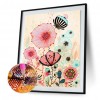 Insect and Flower - Full Round Diamond Painting
